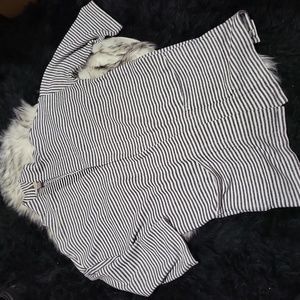 WOMENS LOFT BLACK AND WHITE 3/4 SLEEVE CARDIGAN SIZE XL
